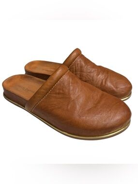 Kelsi Dagger Saddle Field  Leather Mules Women’s Size 9